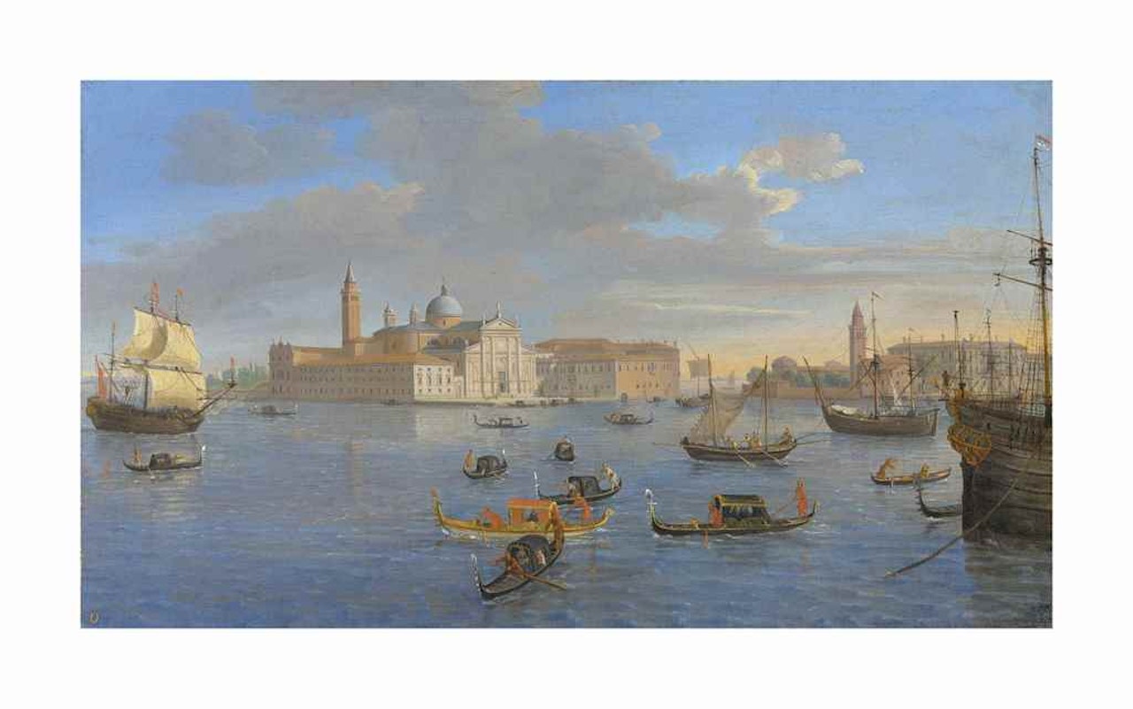 The Island of San Giorgio Maggiore, Venice, viewed from the Bacino by Gaspar van Wittel