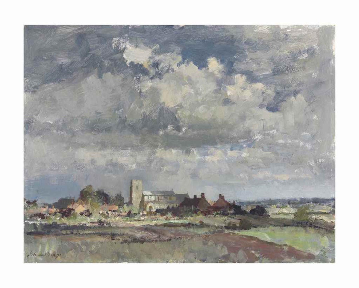September clouds, Norfolk by Edward Seago