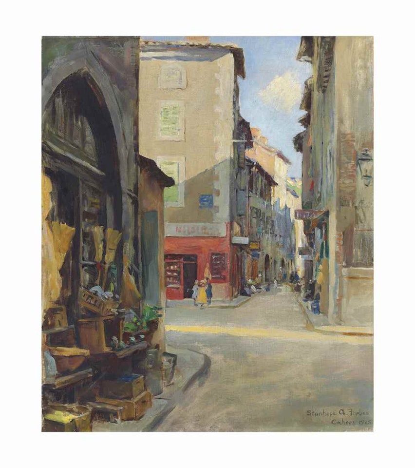 Street corner, Cahors by Stanhope Alexander Forbes