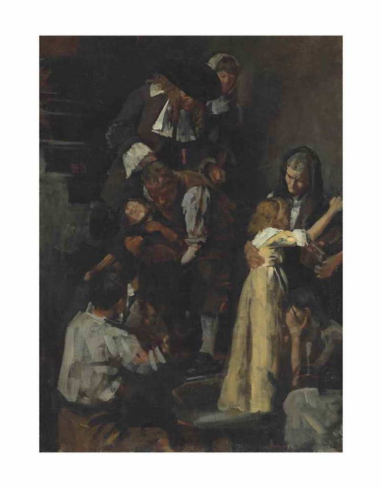 Study for The Great Fire of London by Stanhope Alexander Forbes