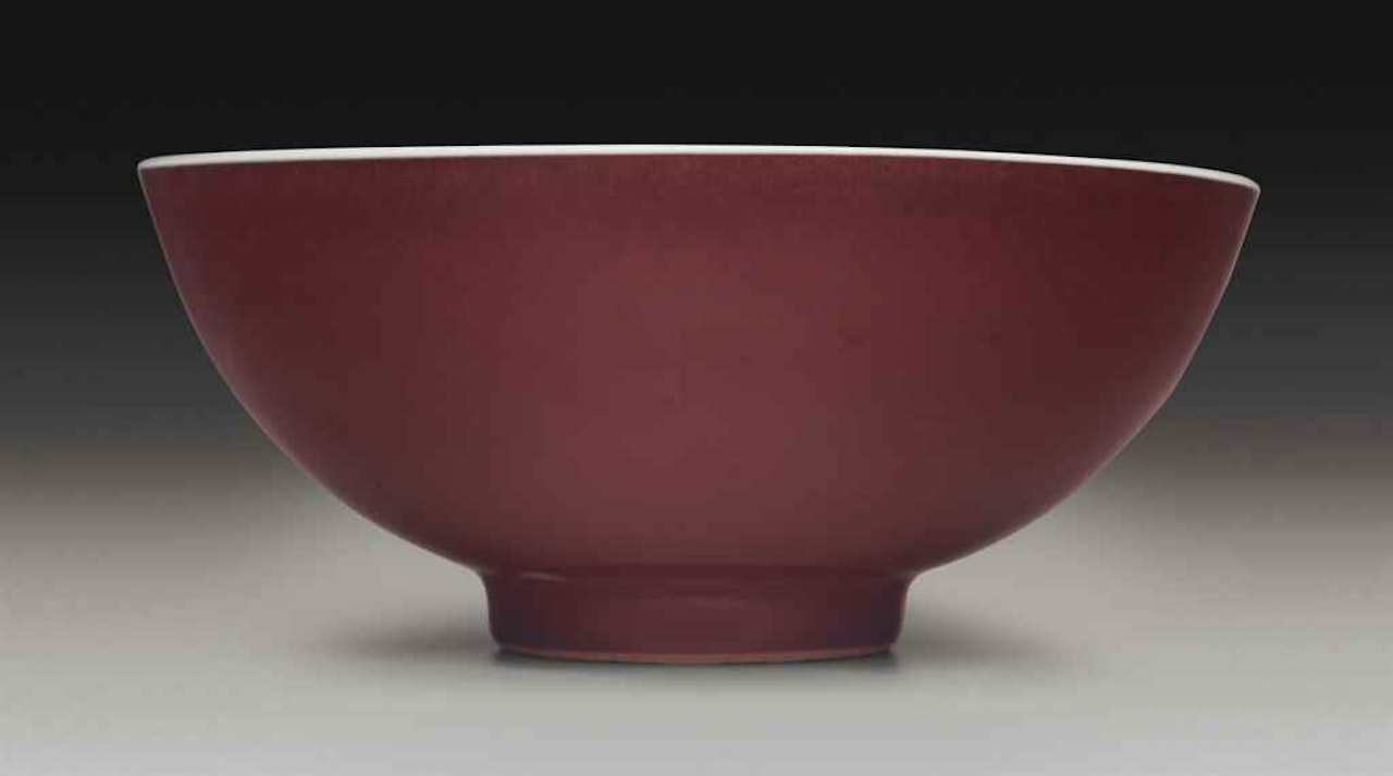 A COPPER-RED-GLAZED BOWL by Anonymous