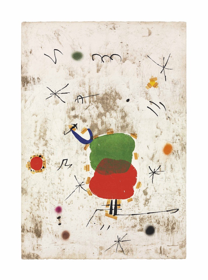 Maquette for: Persontage I Estels I by Joan Miró