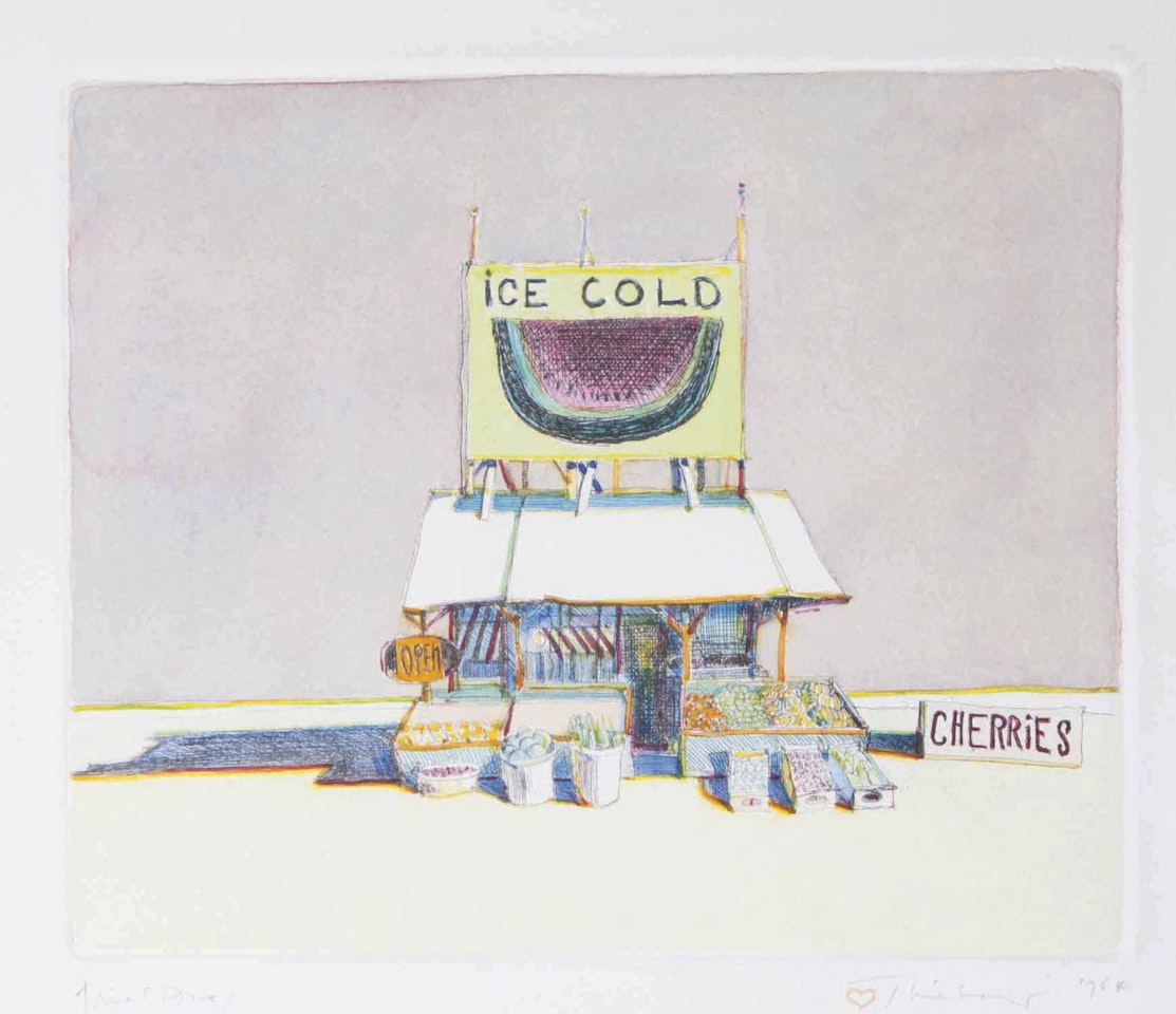 Cherry Stand, from: Delights by Wayne Thiebaud