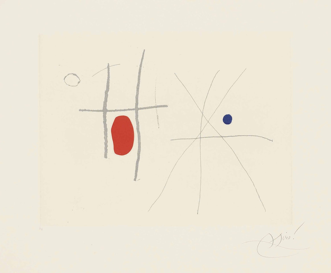 Plate 33 from: Càntic del Sol by Joan Miró