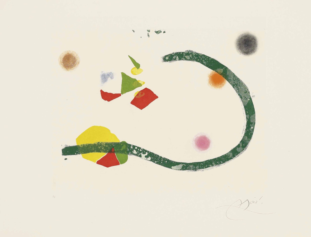 Plate 30 from: Càntic del Sol by Joan Miró