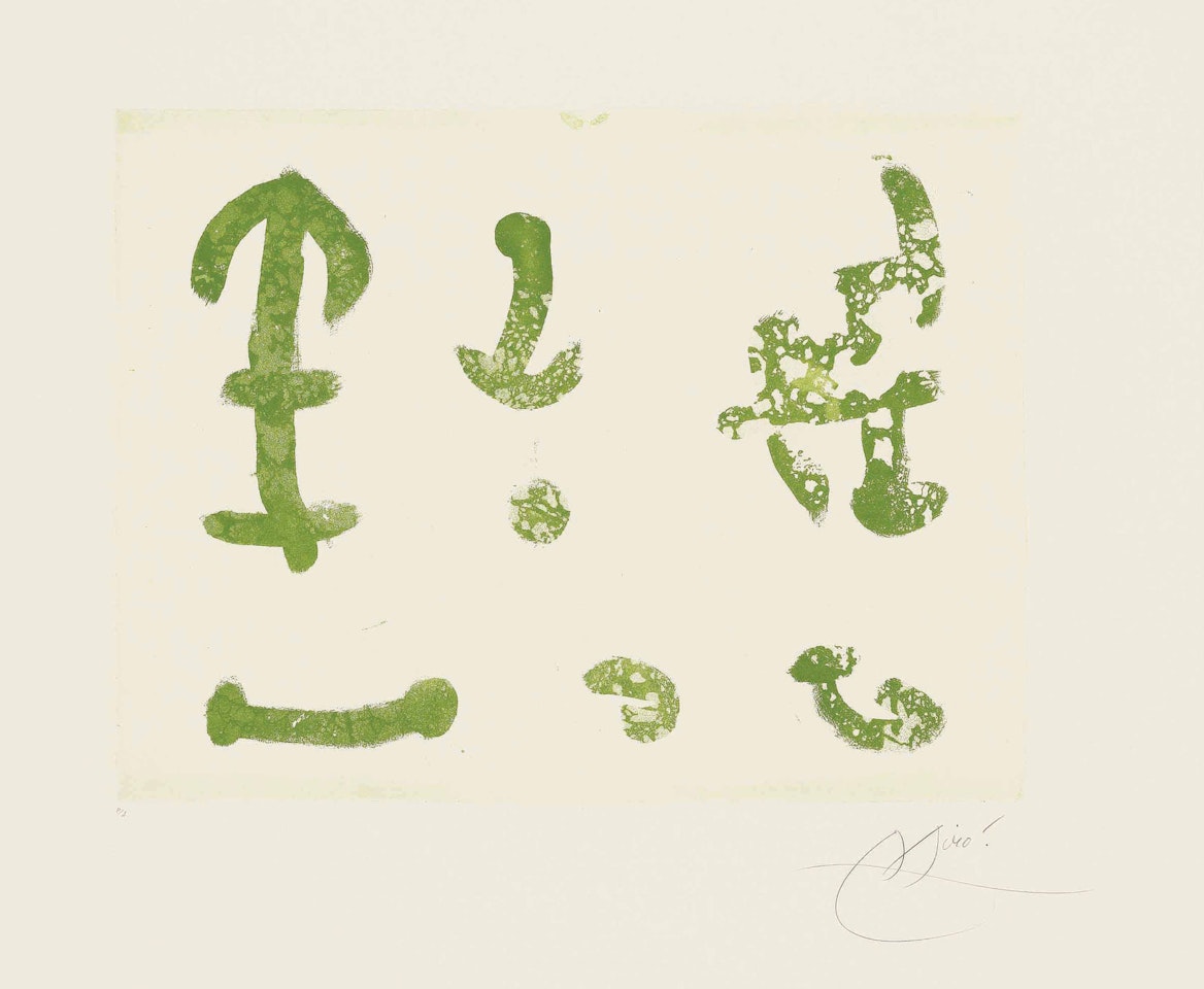 Plate 31 from: Càntic del Sol by Joan Miró