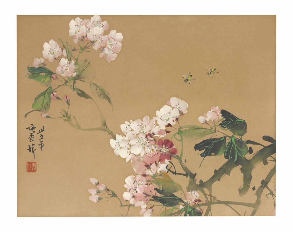 Bees and Blossoms by Zhang Shuqi