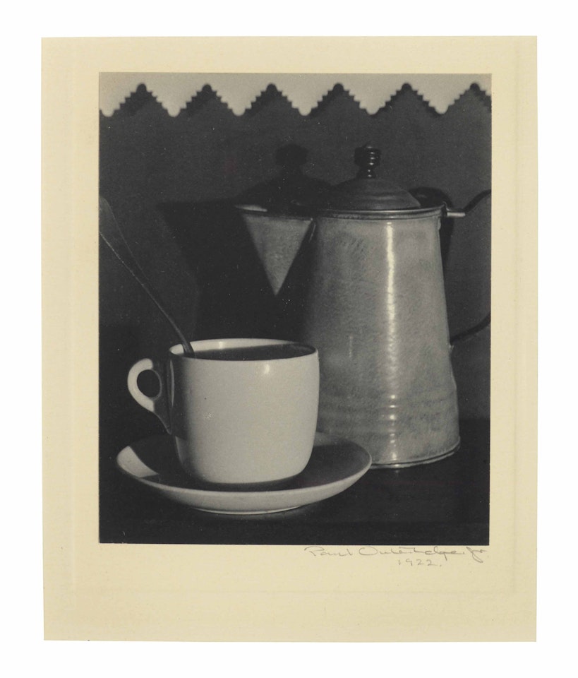 Coffee Pot and Cup by Paul Outerbridge, Jr