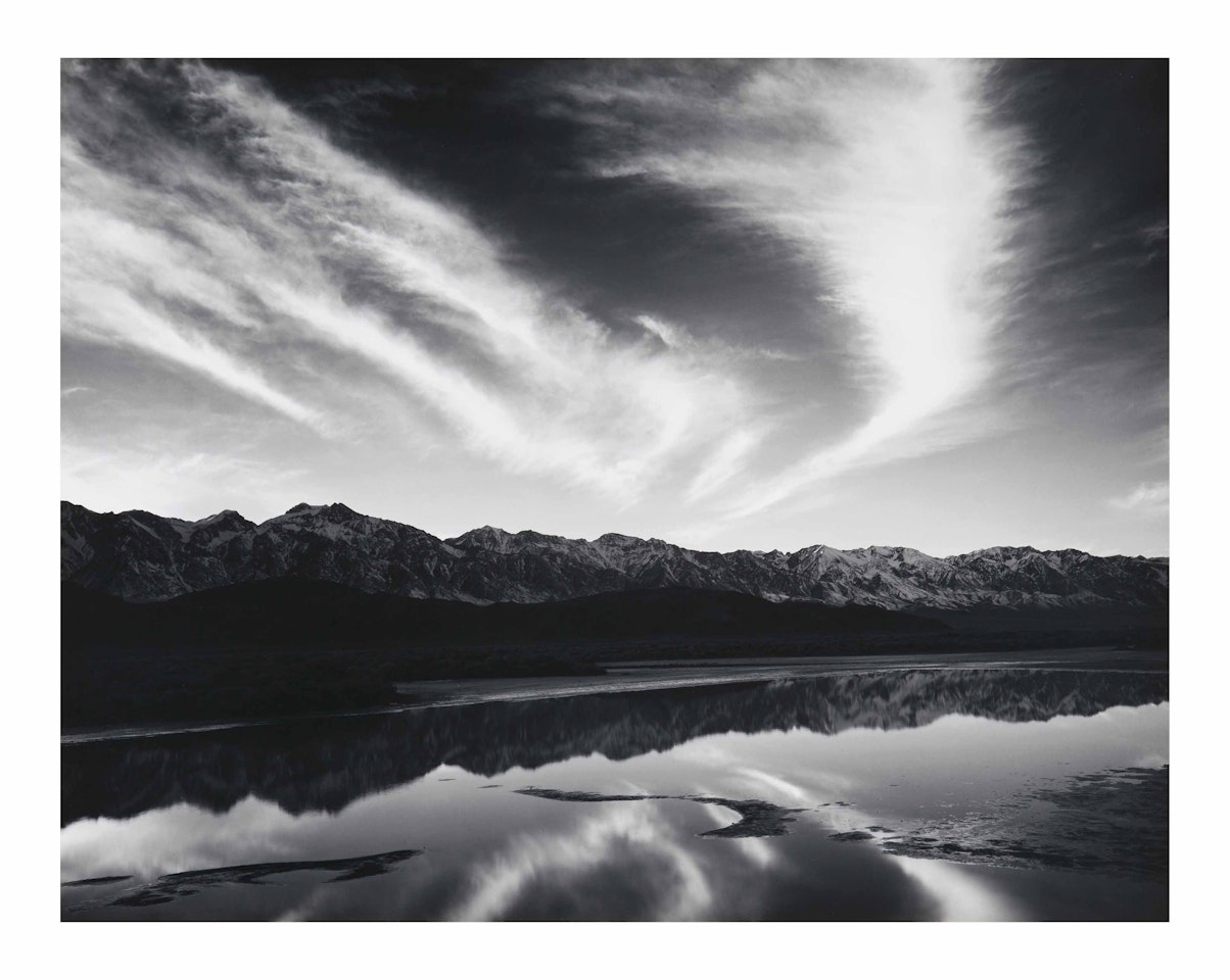 Evening Clouds, Sierra Nevada from Owens Valley, California by Ansel Adams