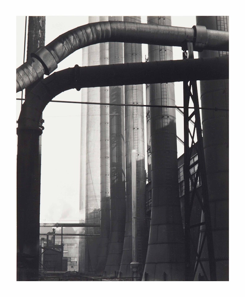 Pipes and Stacks: Armco Steel, Middletown, Ohio 2M by Edward Weston