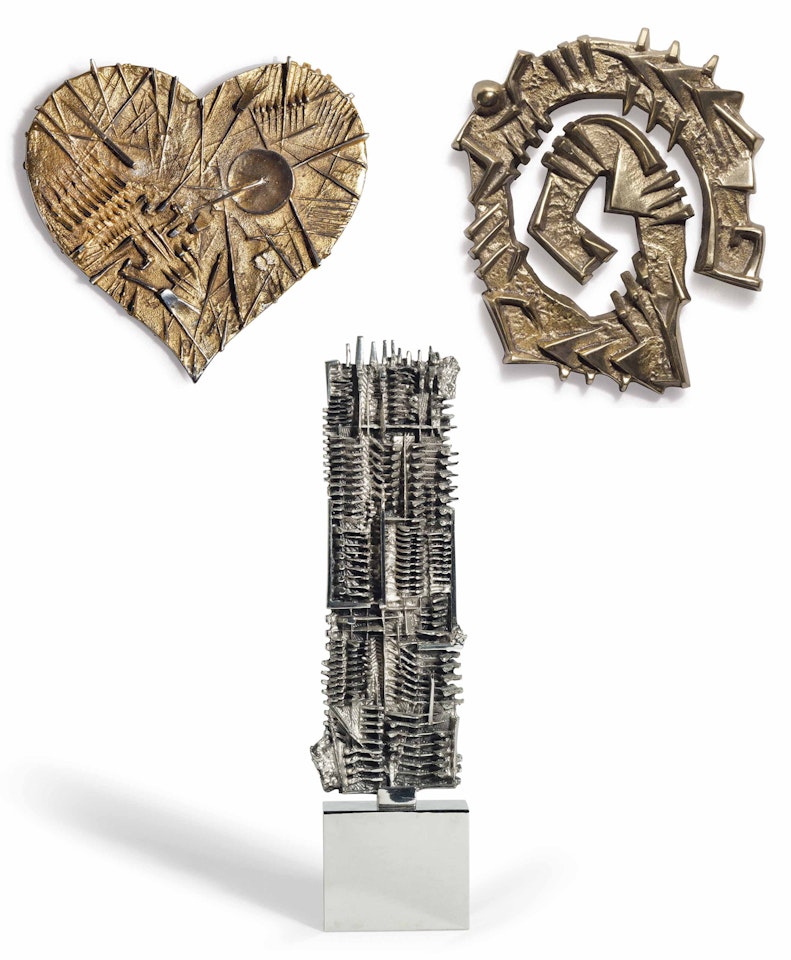 Cuore; Stele; Fermacarte by Arnaldo Pomodoro