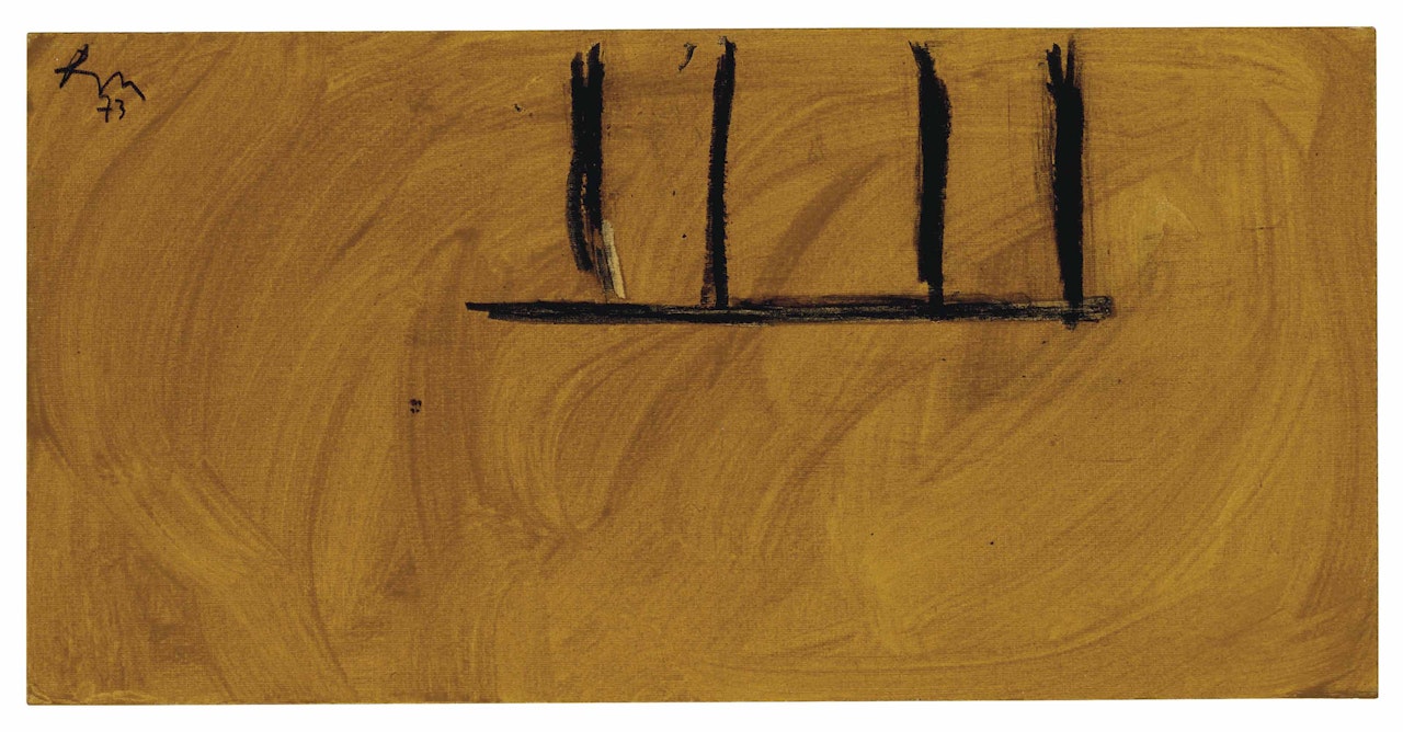 Untitled (Ochre and Black) by Robert Motherwell