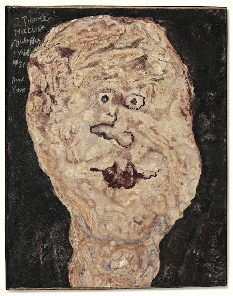 Tête dédicacée à Pierre Matisse by Jean Dubuffet