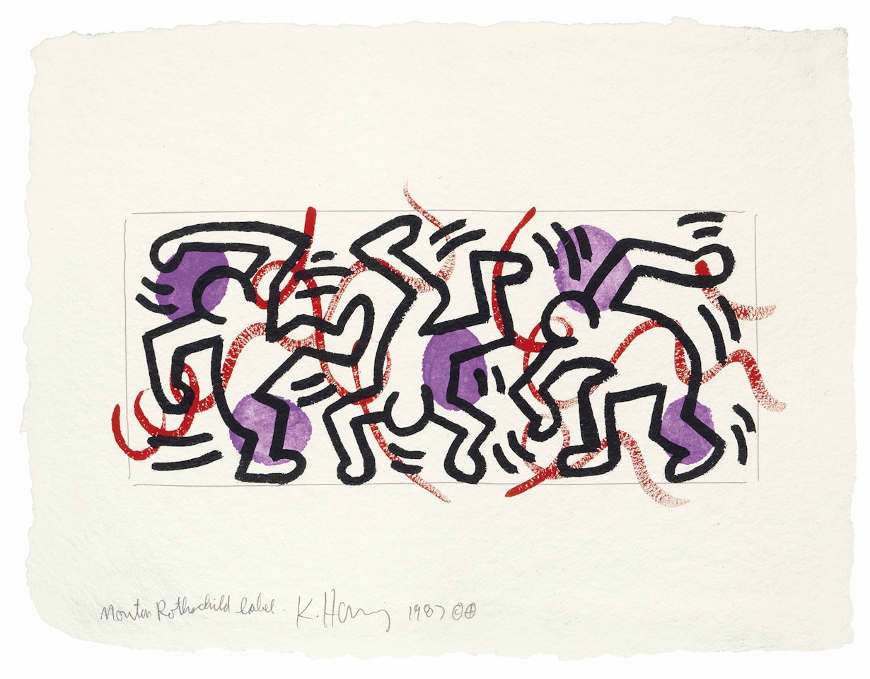 Mouton Rothschild Label by Keith Haring