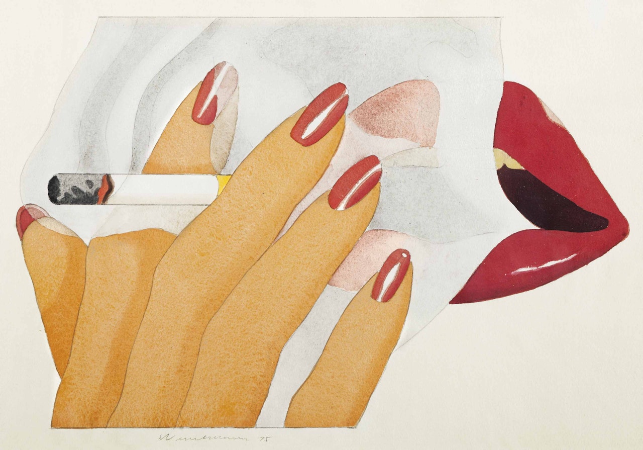 Study for Smoker Lithograph (Study #2) by Tom Wesselmann
