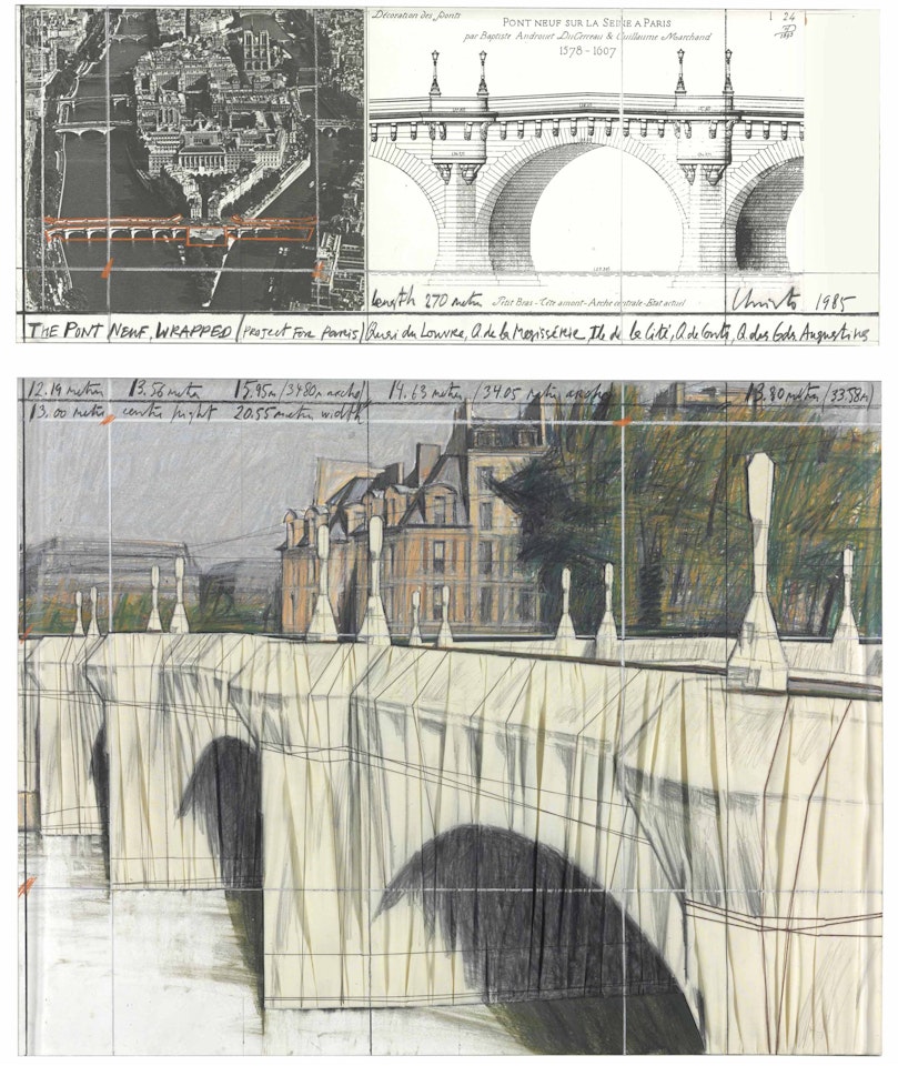 The Pont Neuf, Wrapped (Project for Paris) by Christo