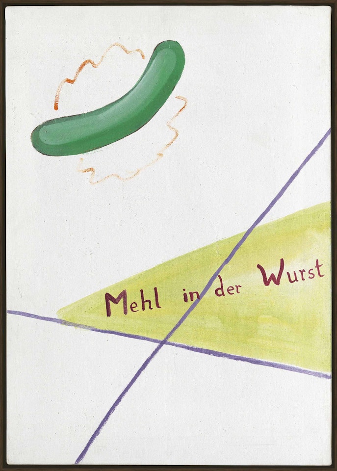Mehl in der Wurst (Flour in the Sausage) by Sigmar Polke