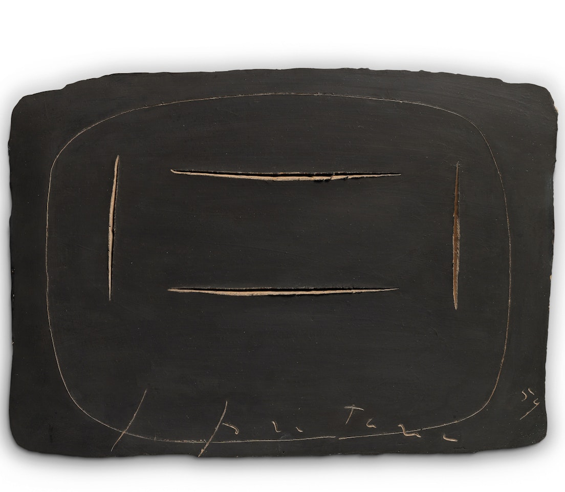 Concetto spaziale by Lucio Fontana