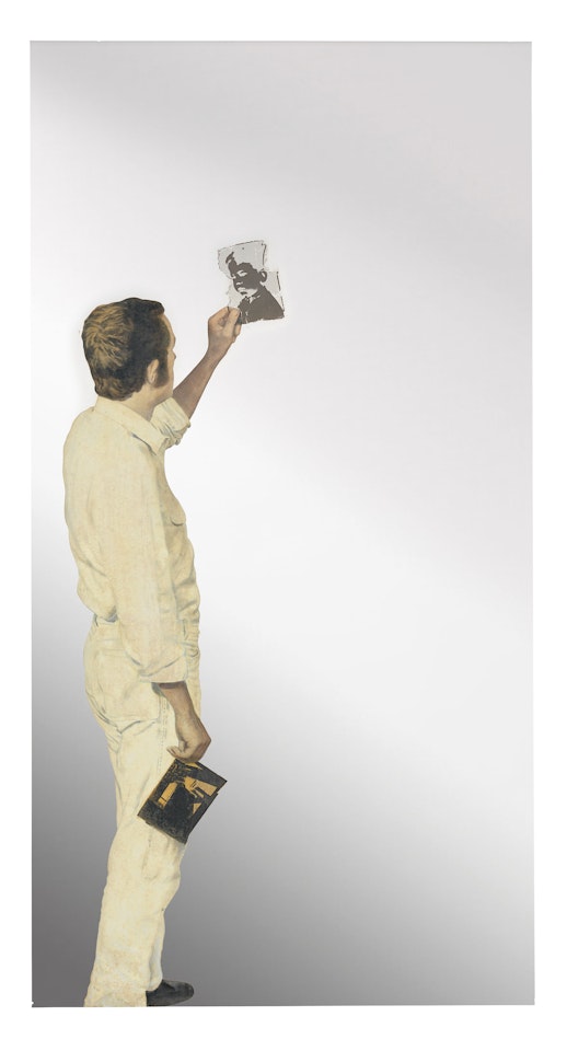 Uomo che guarda un negativo (Man Looking at a Negative) by Michelangelo Pistoletto