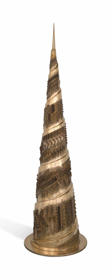 Torre a spirale, I (Spiral Tower, I) by Arnaldo Pomodoro