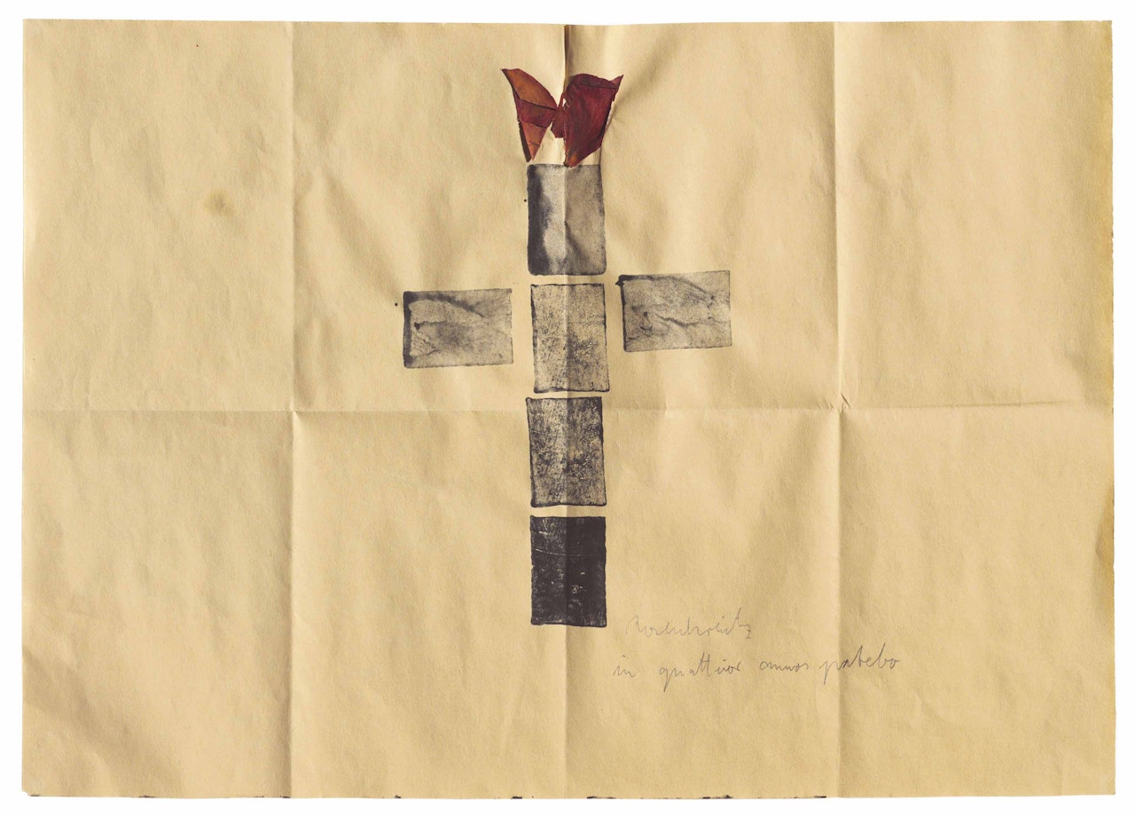 Rosenkranz in quattuor annos patebo (Rosenkranz in four years below) by Anselm Kiefer