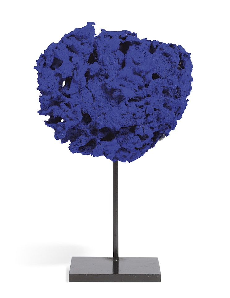 Untitled Blue Sponge Sculpture, (SE 319) by Yves Klein