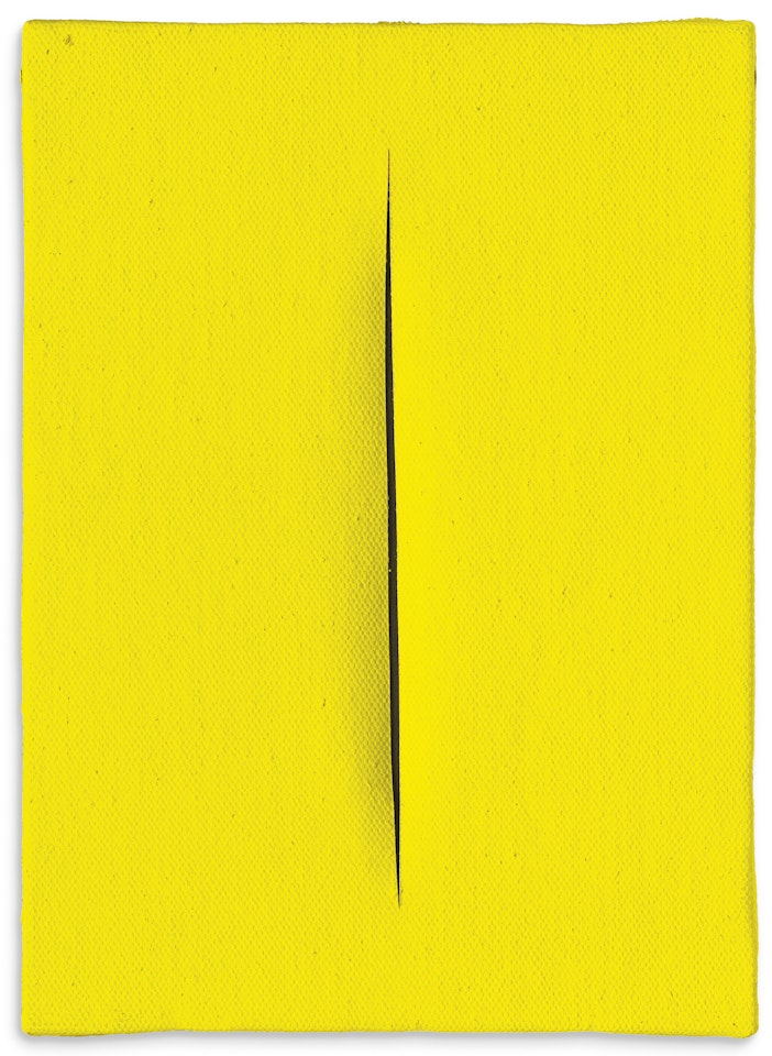 Concetto spaziale, Attesa by Lucio Fontana