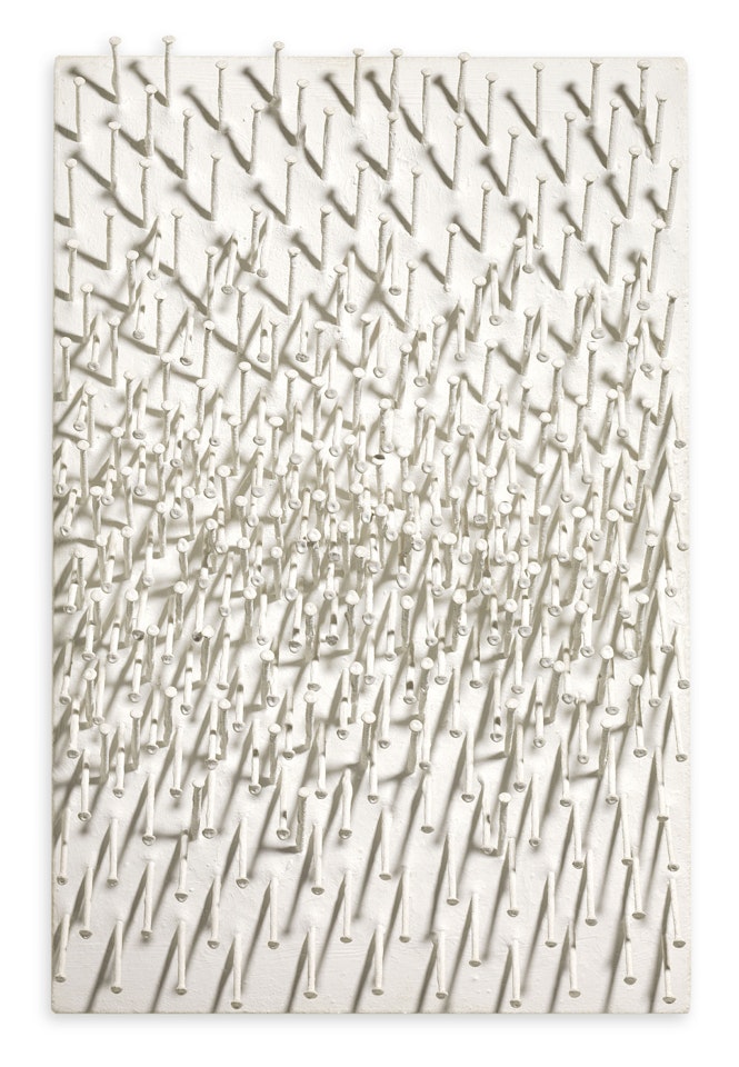 Gegenläufige Struktur (Opposed Structure) by Günther Uecker