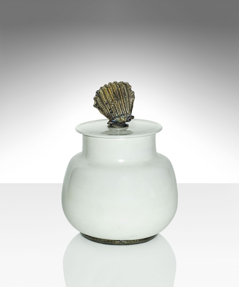 A RARE AND MONUMENTAL VASE AND COVER by Carlo Scarpa