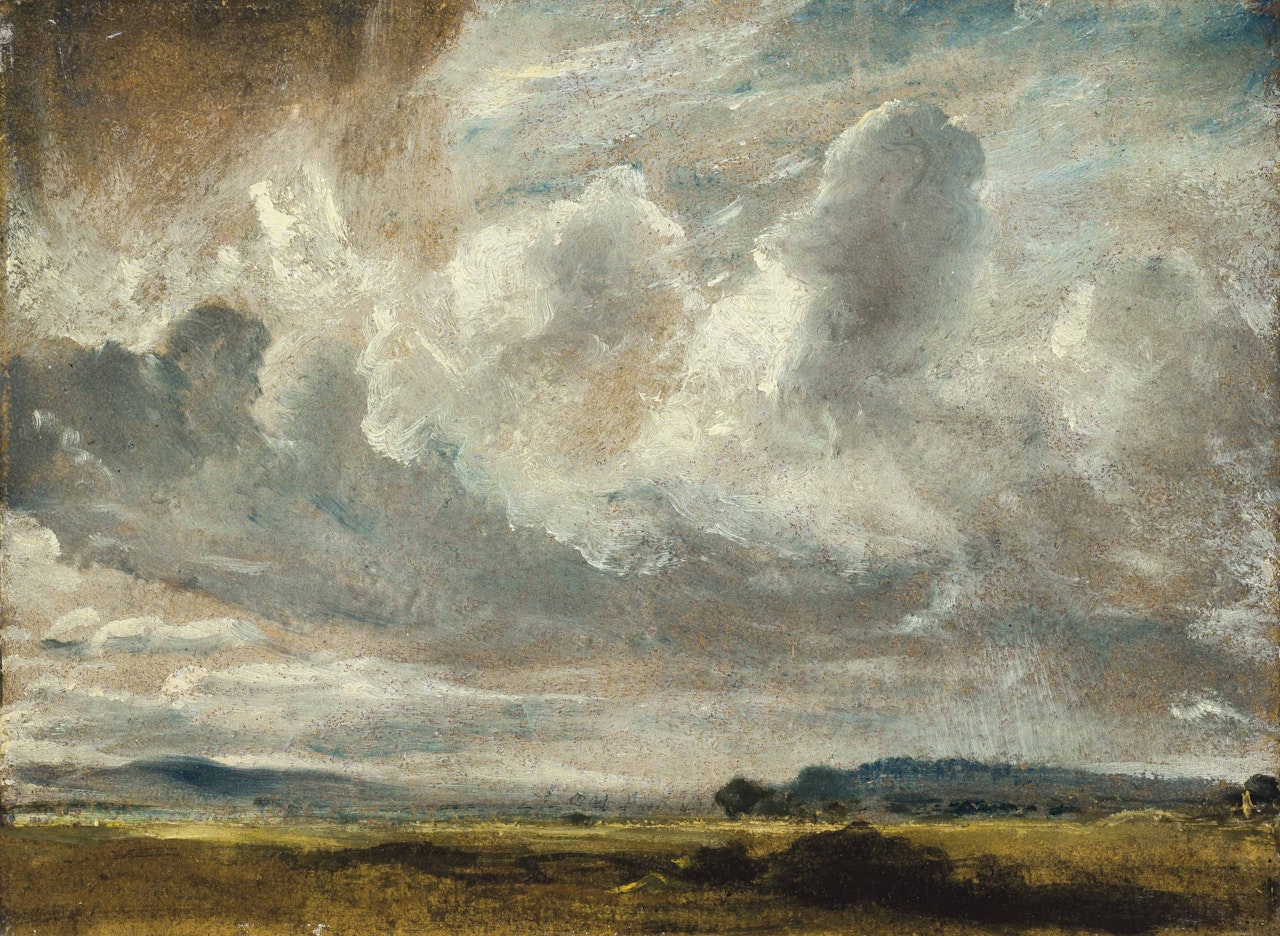 Study of clouds over a landscape by John Constable