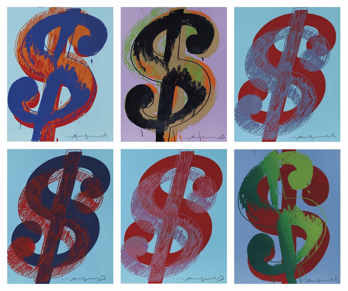 $ (1) by Andy Warhol