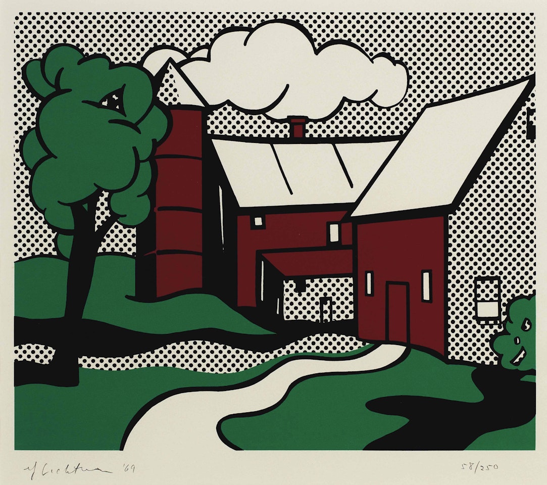 Red Barn by Roy Lichtenstein