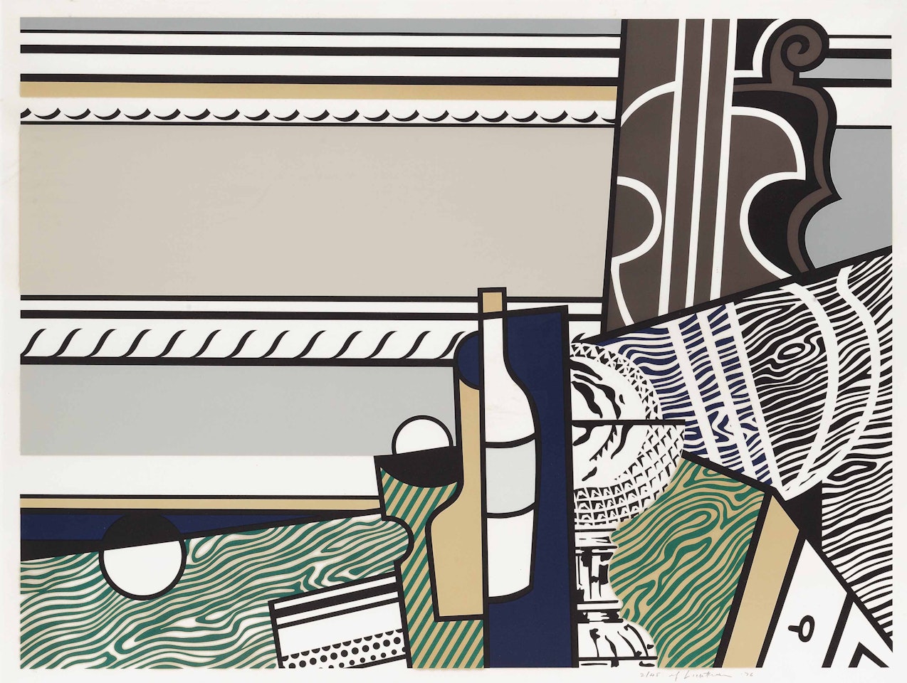 Still Life with Crystal Bowl by Roy Lichtenstein