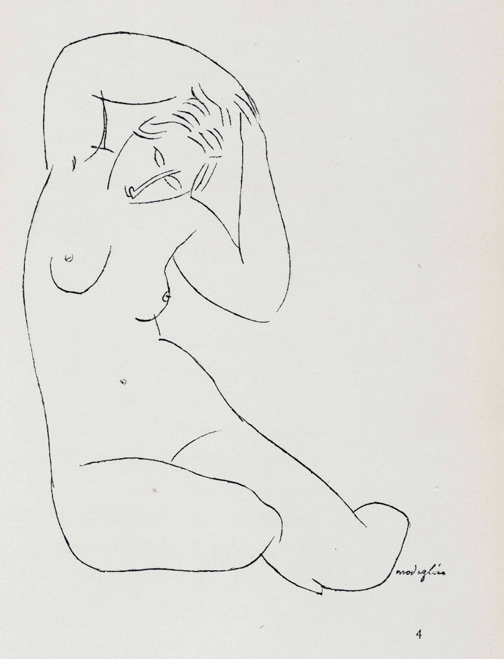 Roger Frène, Les Nymphes. Poème, Ronald Davies & Cie, Paris by Amedeo Modigliani