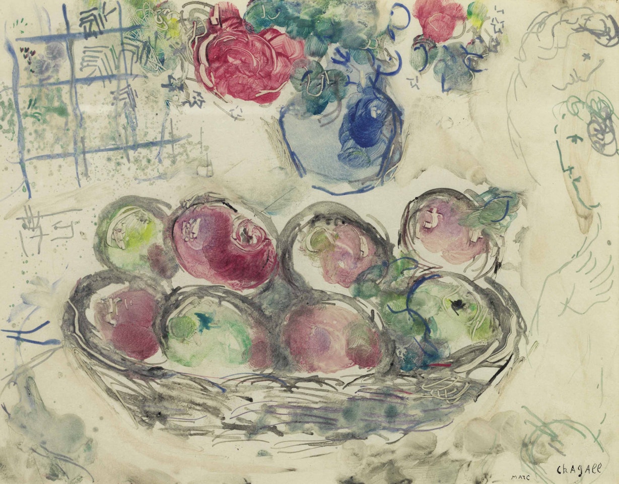 La Corbeille de pommes by Marc Chagall