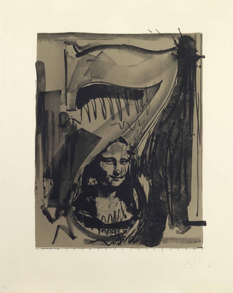 Figure 7, from Black Numeral Series by Jasper Johns