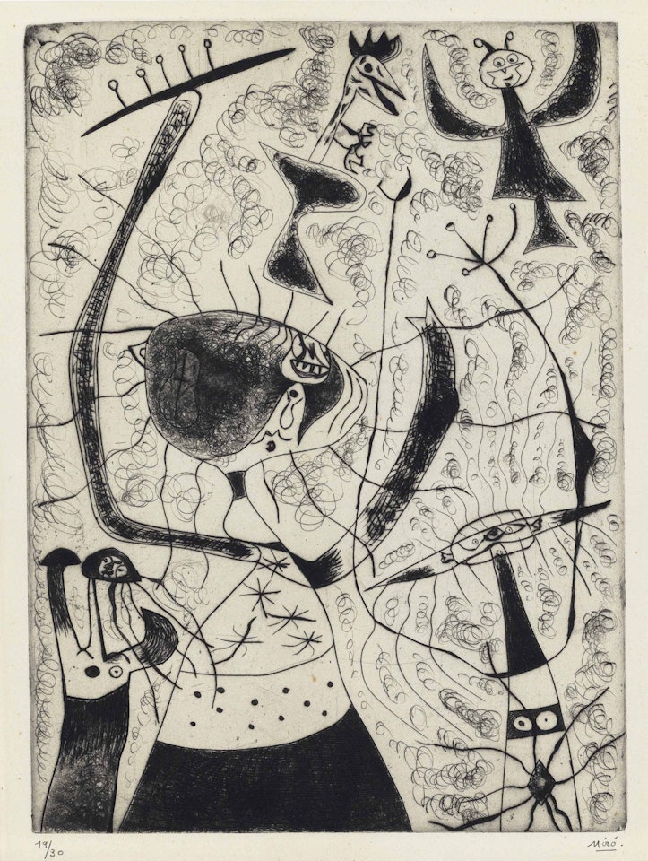 Les trois soeurs by Joan Miró