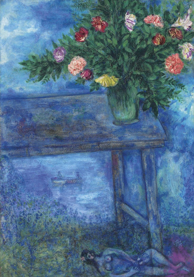 Nu sous la table by Marc Chagall