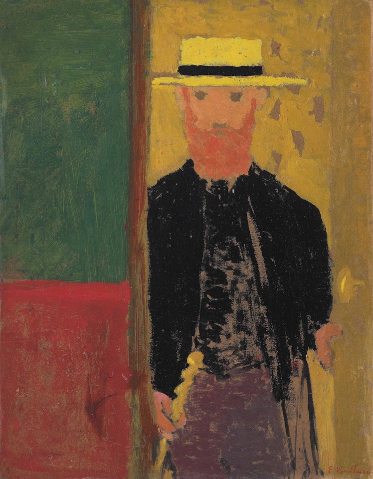 Autoportrait à la canne et au canotier by Édouard Vuillard