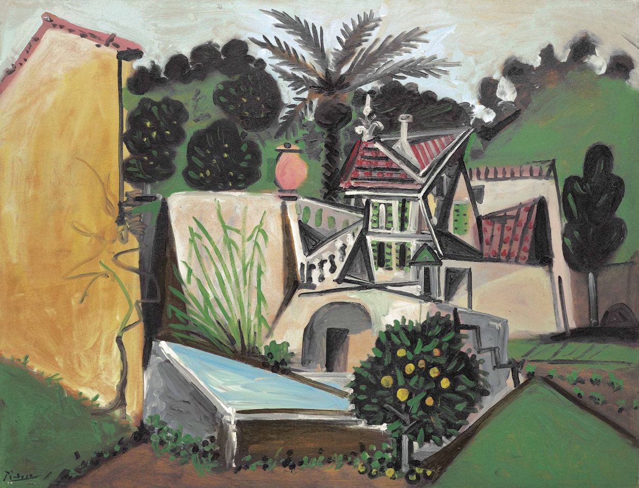 La villa au palmier by Pablo Picasso