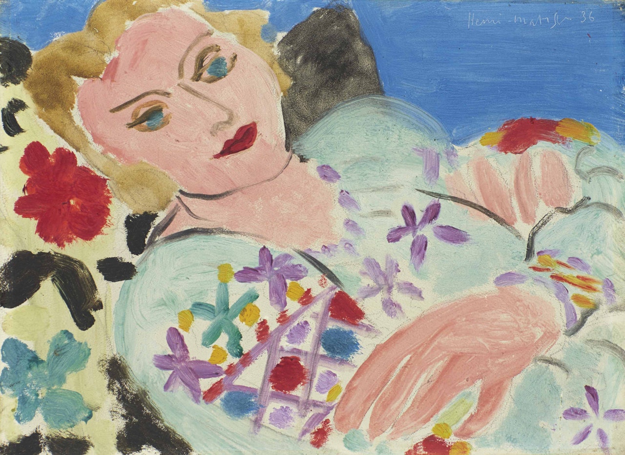 La blouse verte brodée by Henri Matisse