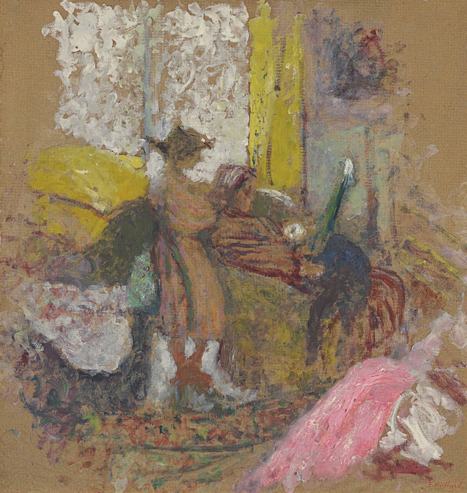 Annette et sa mère, rue de la Tour by Édouard Vuillard