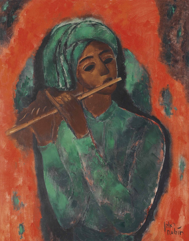 Flute Player by Reuven Rubin