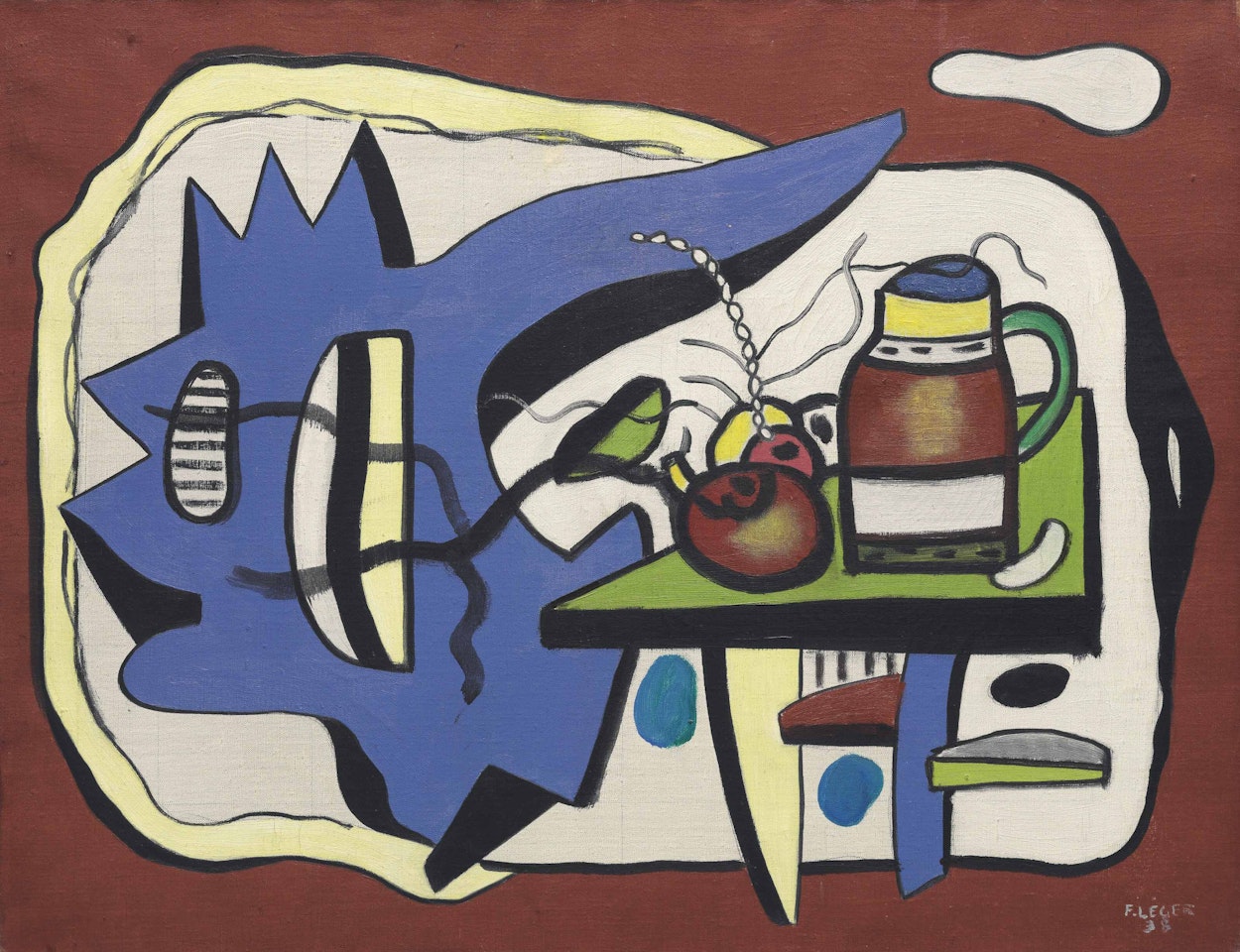 Composition avec vase (Nature morte avec vase) by Fernand Leger