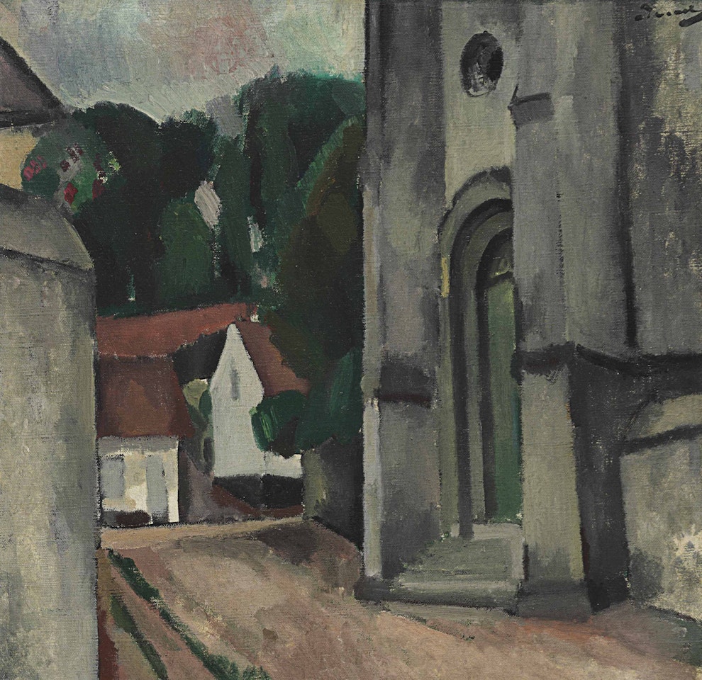 L'église de Crécy-en-Brie by Andre Derain