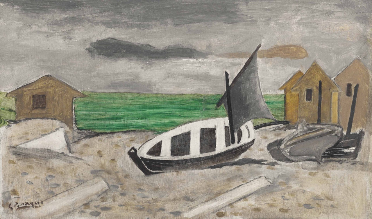 Barques et cabines by Georges Braque