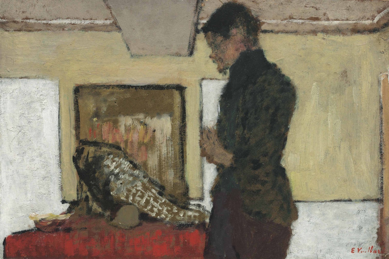 Le peintre Maximilien Luce dans son atelier by Édouard Vuillard