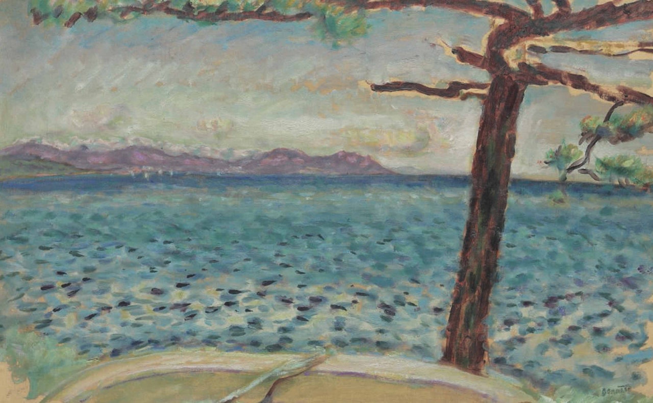 Le pin solitaire, bord de mer (esquisse) by Pierre Bonnard
