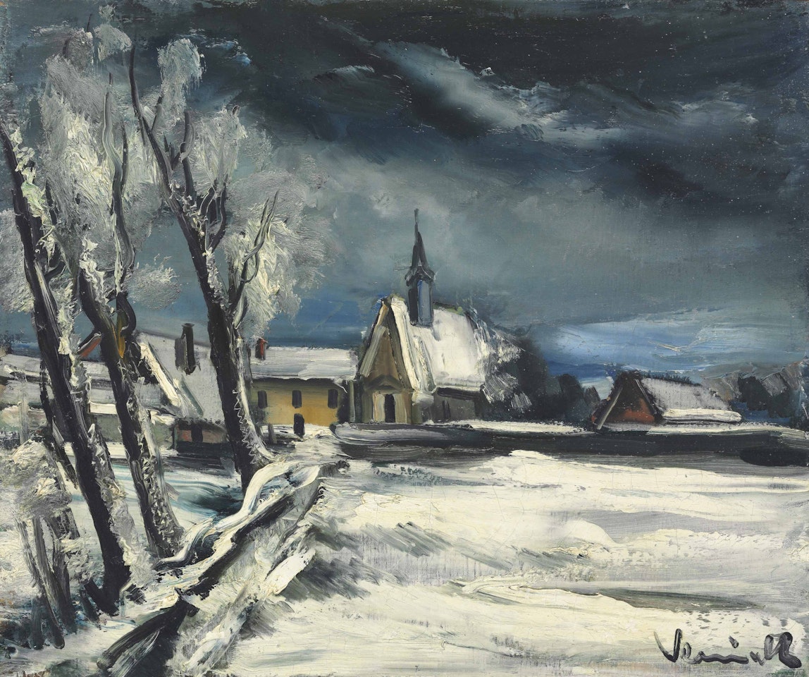 Eglise sous la neige by Maurice de Vlaminck