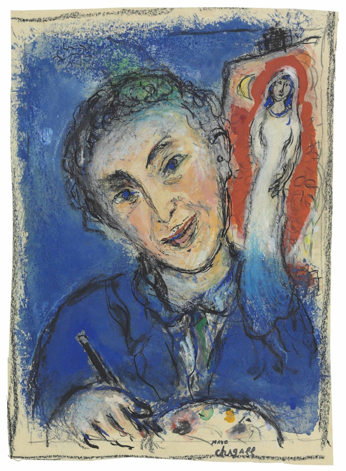 Autour du peintre au coq rouge by Marc Chagall